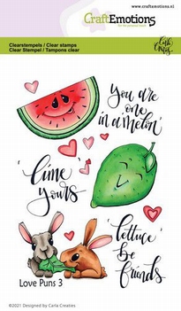 Craft Emotions Clear Stamp Love Puns 3   130501/1506*