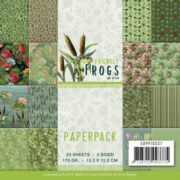 Amy Design Paper pack Friendly Frogs ADPP10037