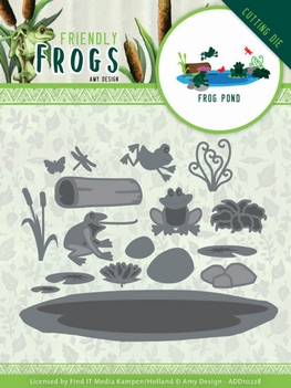 Amy Design Snijmal Friendly Frogs - Frog Pond ADD10228