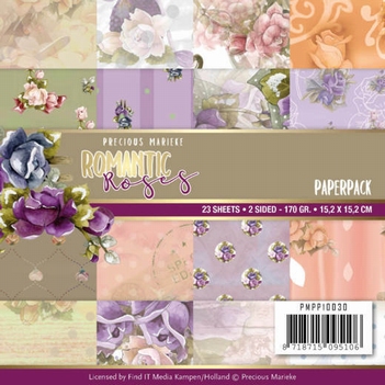 Precious Marieke Paperpack Romantic Roses PMPP10030*