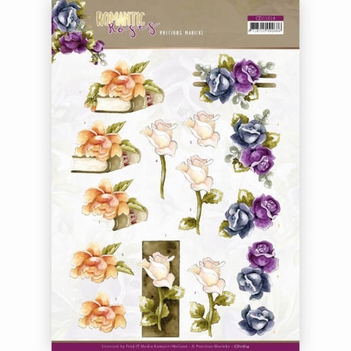Precious Marieke knipvel Romantic Roses - Multicolor CD11614