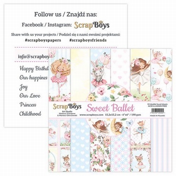 Scrapboys Papierblok Sweet Ballet SWBA-09