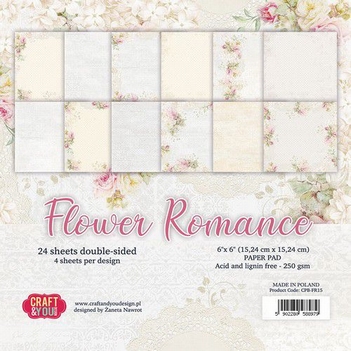 Craft & You Papierblok Flower Romance CPB-FR15