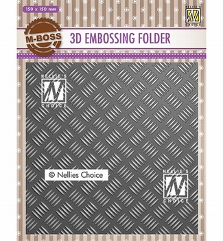 Nellie Snellen 3D Embossing Folder Stripe Pattern EF3D024