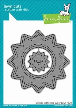 Lawn Fawn Snijmal Outside In Stitched Sun LF2531