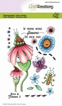 Craft Emotions Clear Stamp Bugs & Flowers 2   130501/1696