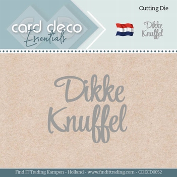 Card Deco Snijmal Dikke Knuffel CDECD0052