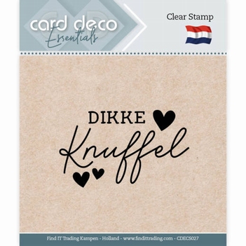Card Deco Clear Stamp Dikke Knuffel CDECS027