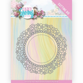 Amy Design Snijmal Enjoy Spring - Flower Circle ADD10238