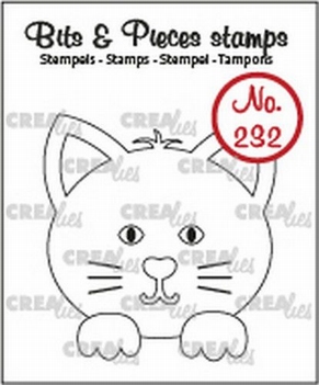 Crealies Clear Stamp Bits & Pieces Cat CLBP232