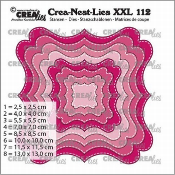 Crea-Nest-Lies set mallen nummer 112XXL Fantasy CLNestXXL112