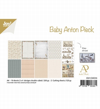 Joy! Crafts Papierset Anton Pieck Baby 6011/0670