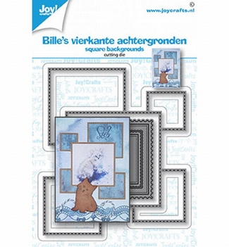 Joy Crafts Snijmal Bille's Vierkante Achtergrond 6002/1562*
