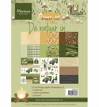 Marianne Design Pretty Papers De Natuur in By Marleen PK9176