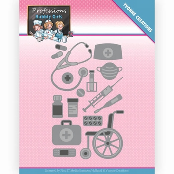 Yvonne Creations Die Bubbly Girls - Health care YCD10235*