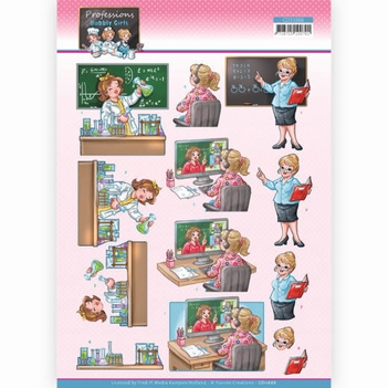 Yvonne Creations knipvel Bubbly Girls Teacher CD11666