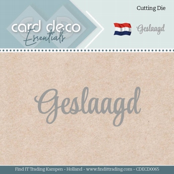 Card Deco Snijmal Geslaagd CDECD0065