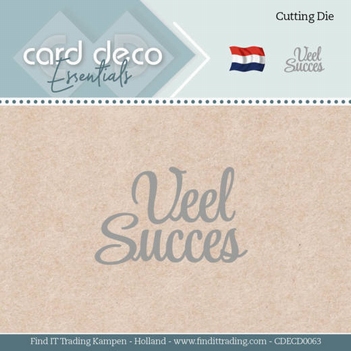 Card Deco Snijmal Veel Succes CDECD0063