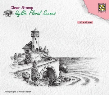 Nellie Snellen Clear Stamp Sea with Lighthouse IFS037