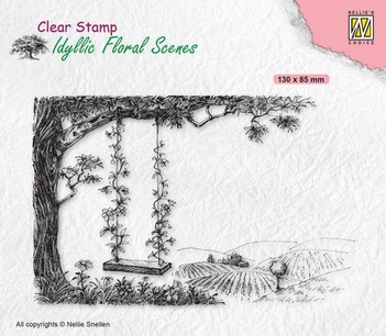 Nellie Snellen Clear Stamp Tree with Swing IFS035