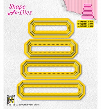 Nellie Snellen Shape Die Set of 4 Tags 4   SD205*