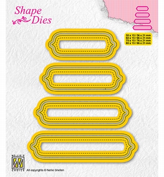 Nellie Snellen Shape Die Set of 4 Tags 6   SD207*