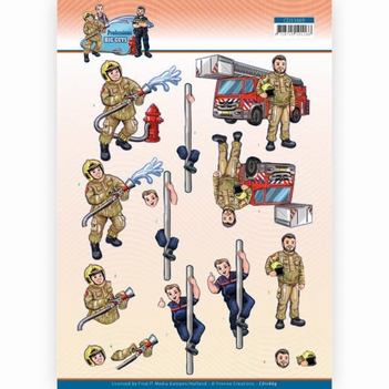 Yvonne Creations knipvel Big Guys Fire Department CD11669