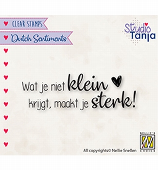 Nellie Snellen Clear Stamp Dutch Sentiments SENC016