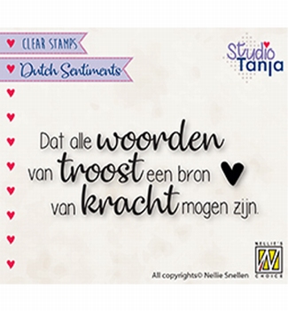 Nellie Snellen Clear Stamp Dutch Sentiments SENC018