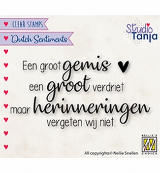 Nellie Snellen Clear Stamp Dutch Sentiments SENC019