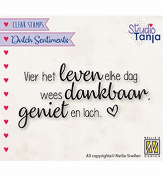 Nellie Snellen Clear Stamp Dutch Sentiments SENC017