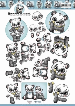 Yvonne Creations Knipvel Panda Hugs CD11446