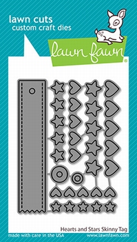 Lawn Fawn Snijmal Hearts & Stars Skinny Tag LF2572