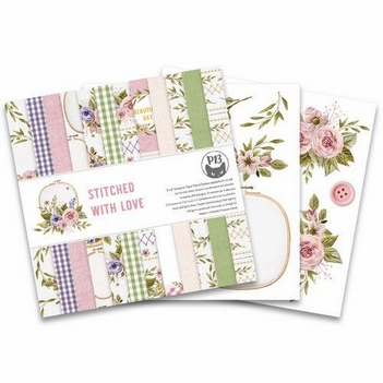 Piatek Papierblok Stitched with Love P13-SWL-09