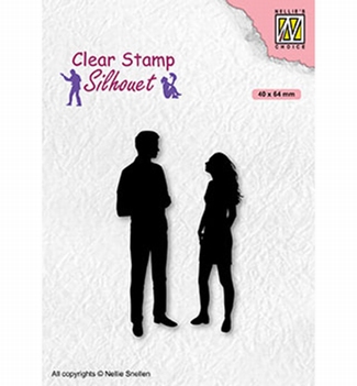 Nellie Snellen Silhouette Clear Stamp A Date SIL086
