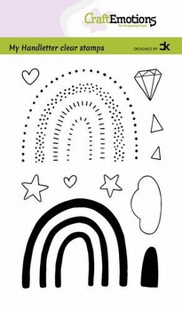 Craft Emotions Clear Stamp Handletter - Rainbow 130501/2211*