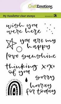 Craft Emotions Clear Stamp Handletter - Rainbow 130501/2210*