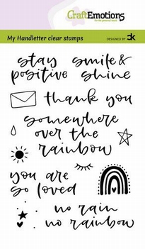 Craft Emotions Clear Stamp Handletter - Rainbow 130501/2209*