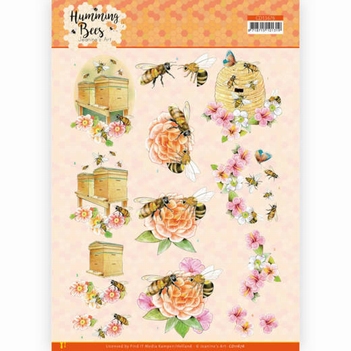 Jeanine's Art Knipvel Humming Bees - Bee Hive CD11676