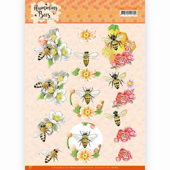 Jeanine's Art Knipvel Humming Bees - Bee Queen CD11675