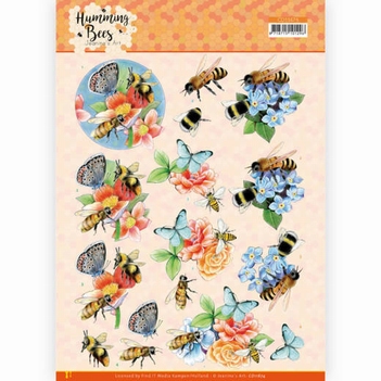 Jeanine's Art Knipvel Humming Bees - Bumble Bee CD11674