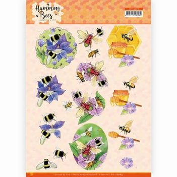 Jeanine's Art Knipvel Humming Bees - Honey CD11673