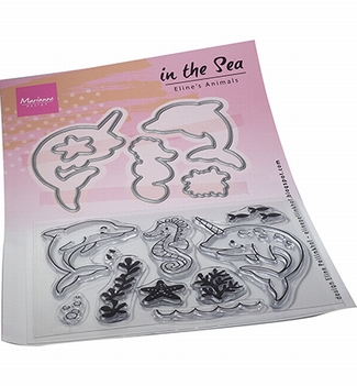 Marianne Design clear stamp Eline's Animals The Sea EC0190