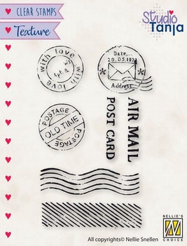 Nellie Snellen Texture Clear Stamp Post TXCS020