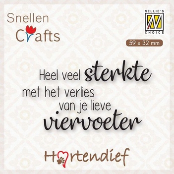 Nellie Snellen Clear Stamp Dutch Texts Veel sterkte DTPCS003