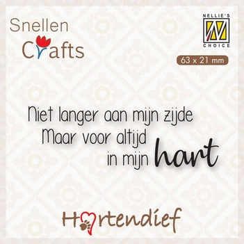 Nellie Snellen Clear Stamp Dutch Texts Niet langer DTPCS002