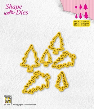 Nellie Snellen Shape Die Mini Pinetrees 2   SD211*