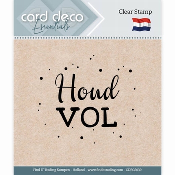 Card Deco Clear Stamp Houd vol CDECS039