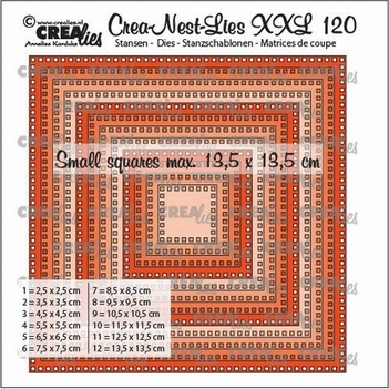 Crea-Nest-Lies set Snijmal Squares & Squares CLNestXXL120