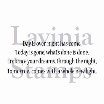 Lavinia Clear Stamp Embrace Your Dreams LAV376